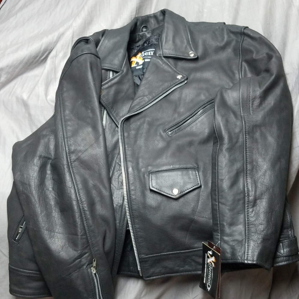 Men's leather jacket Xelement BXU10580